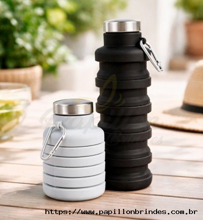 Garrafa Retr�til Silicone 500ml