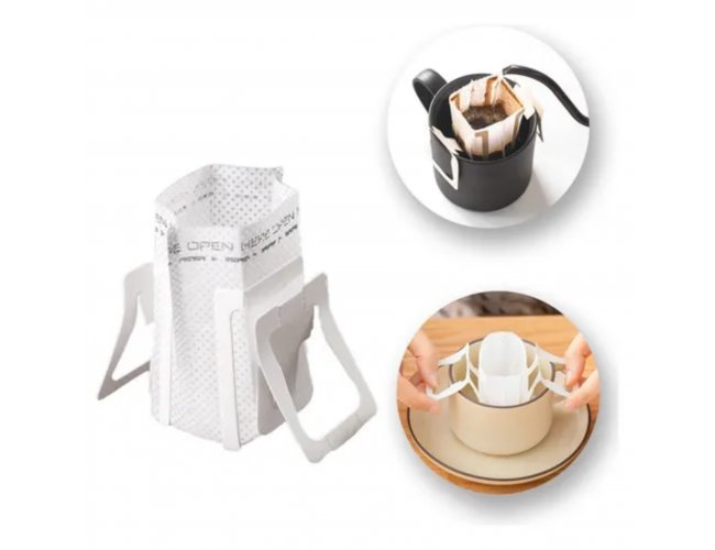 Kit 50 Coador Café Filtro Portátil Individual Descartável