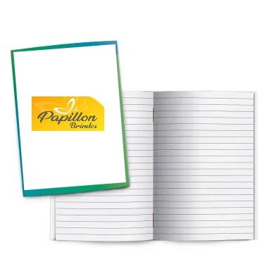 CADERNO PAUTADO GRAMPEADO