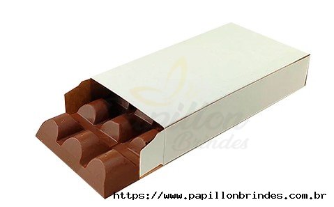 CAIXA P/ CHOCOLATE BRANCA COLADA