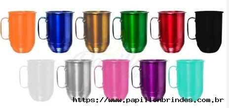 CANECA DE ALUMINIO PERSONALIZADA 500ML