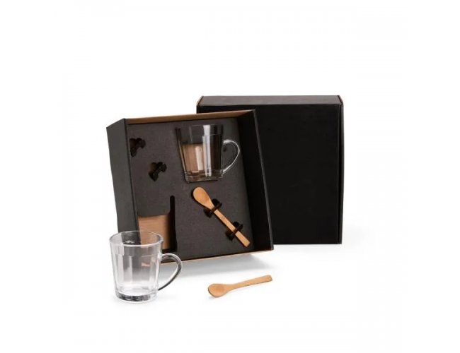 Kit Canecas com Colheres - 4 peas