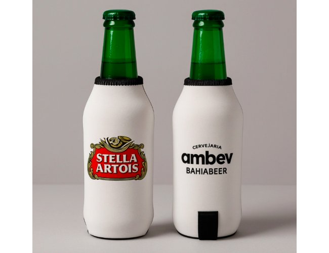 Porta Long Neck Personalizado Com Velcro