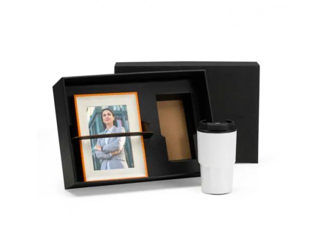 Kit Copo T�rmico E Porta Retrato - 2 P�s