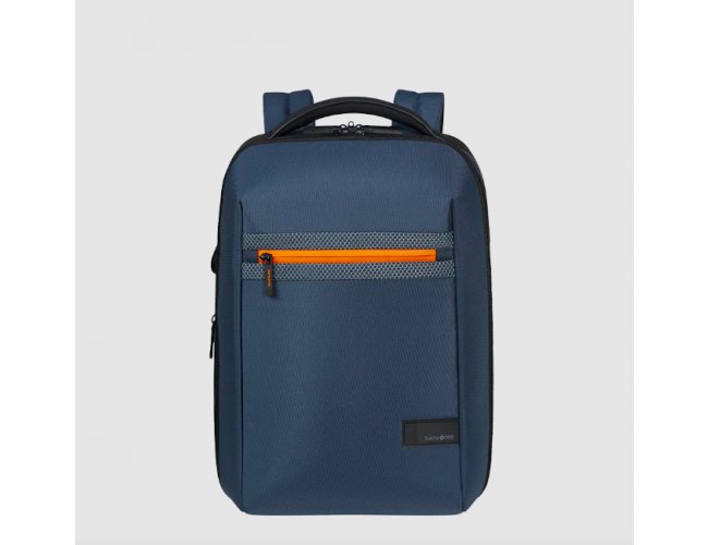 Mochila Notebook 15.6" Litepoint Azul/ Laranja Papaia