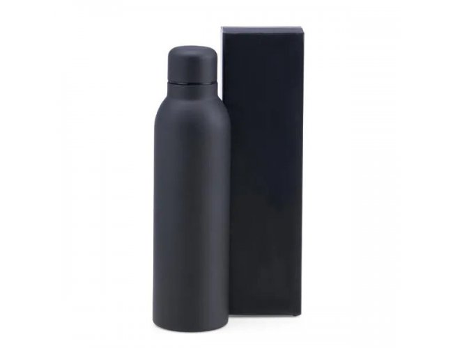 Garrafa Em Inox Parede Dupla - Preto - 470 Ml