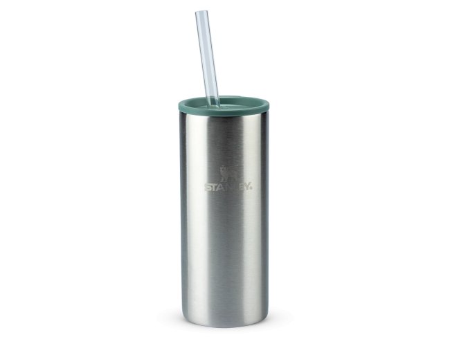Can Cooler Slim com canudo Stainless Steel Shale | 296ML