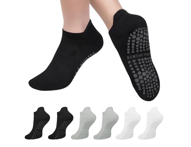 Meia soquete antiderrapante