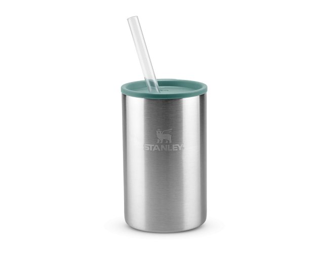 Can Cooler com canudo Stainless Steel Shale | 296ML