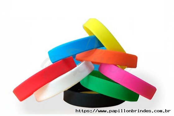 Pulseira de silicone lisa (sem personaliza��o)
