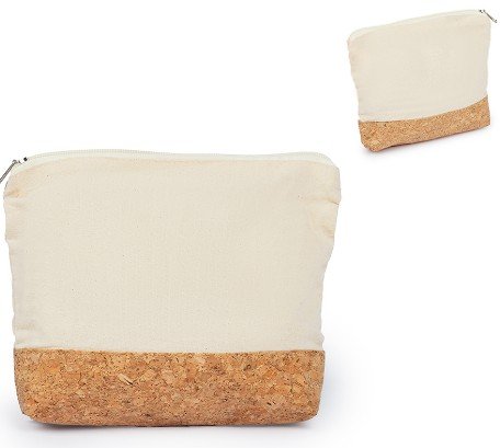 Necessaire em algod�o e corti�a