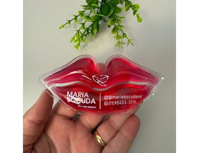BOCA GEL 11X5 CM PERSONALIZADA 1 COR - BOLSA COLORIDA