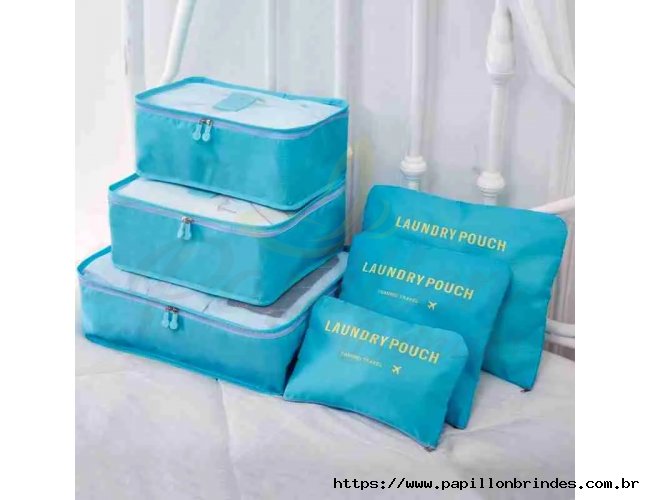 Organizador De Mala Para Viagem Kit 6 Pe�as De N�cessaire