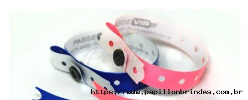 PULSEIRA PVC SLIM COM BOT�O TRAVA PERSONALIZADA