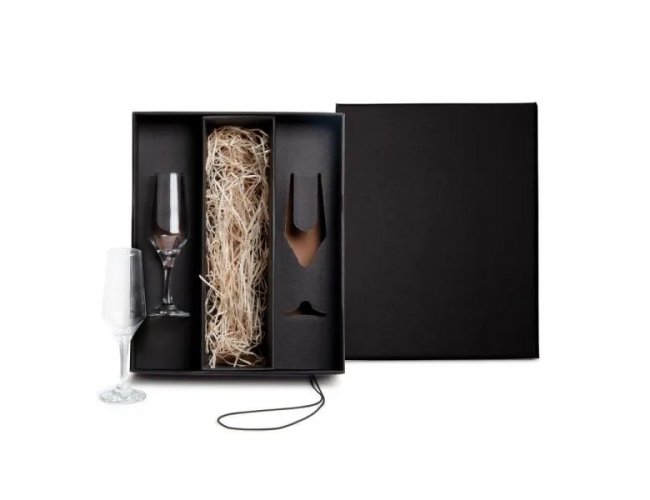 Jogo De Taas De Vidro P/ Champagne 186 Ml - 2 Ps - No Acompanha A Garrafa